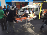  صور: اصابة طفيفة لطفلة وفتى بحادث دهس في مدينة يافا 